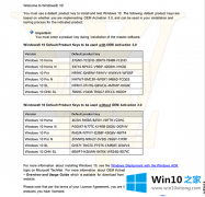 系统族 Win10 TH2正式版安装密钥大全分