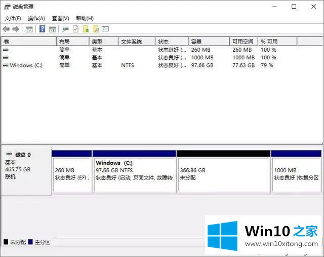 预装win10系统Thinkpad笔记本只有一个C盘怎么分区