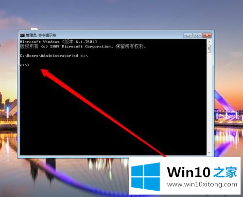 win10使用DOS命令查看系统文件目录的处理方法