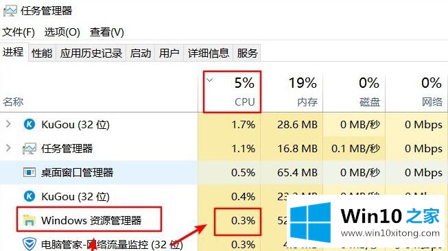 win10资源管理器占用CPU过大影响运行速度的具体处理对策