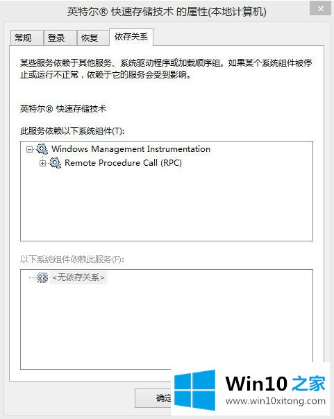 win10系统提示因特尔（R）rst服务未在运行处理方法的修复要领