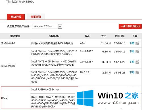 win10如何下载安装raid驱动的具体方法