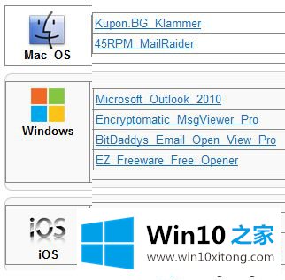 Windows10系统快速打开msg格式文件的具体解决方式