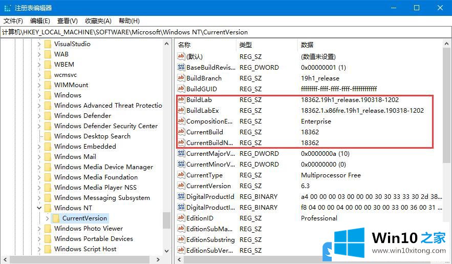 Win10专业版版本号怎么看的详细解决办法