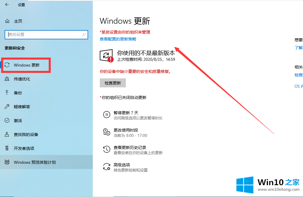 win10更新在哪里打开的详细处理教程