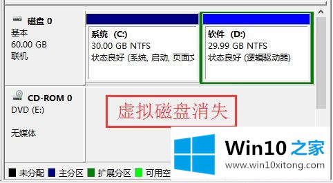 Win10系统虚拟磁盘-如何设置虚拟磁盘分离和附加的解决方式