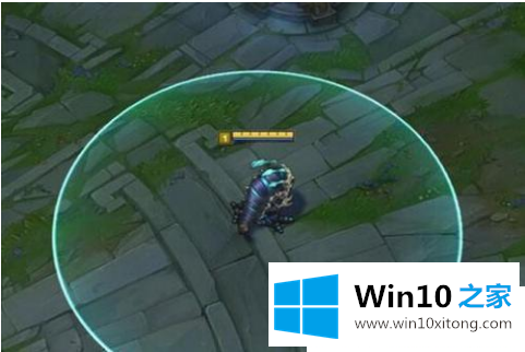 win10玩lol为什么按a键没有那个圈圈的解决次序